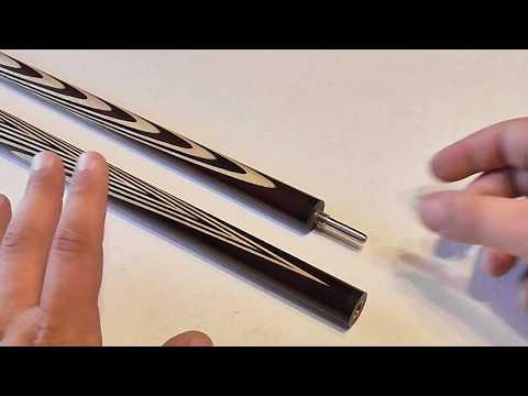 Видео: Бильярдный кий Батченко 9х7 темный граб