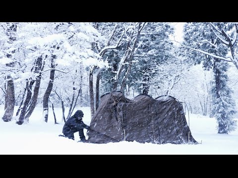 Видео: Зимний кемпинг в горячей палатке