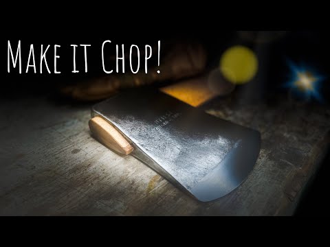 Видео: Советы по заточке топора напильником: 4-фунтовый тасманийский образец!