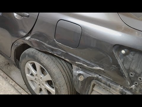 Видео: Тойота Камри. Кузовной ремонт. Ремонт заднего крыла. Сильное повреждение. Восстанавливаем.
