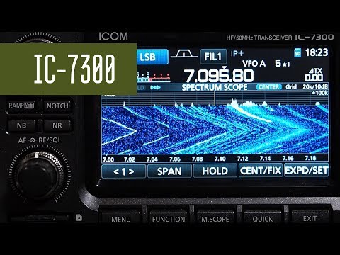 Видео: Icom IC-7300 - КВ трансивер с DSP и цветным экраном. Обзор. Радиосвязь на КВ. Радиолюбители.