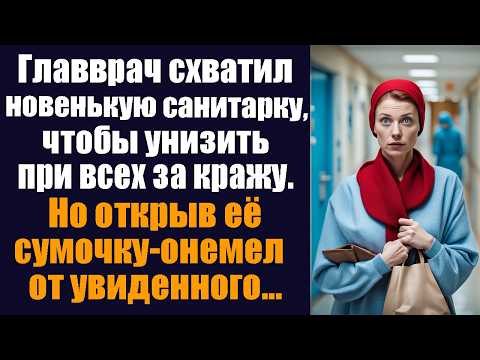 Видео: Главврач схватил новенькую санитарку, чтобы унизить при всех за кражу. Но открыв её сумочку онемел..