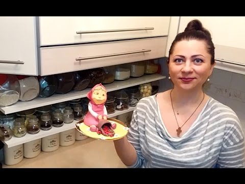 Видео: Маша.Как сделать 3Д фигурку из воздушного риса / Masha and the Bear. How to make 3D figure