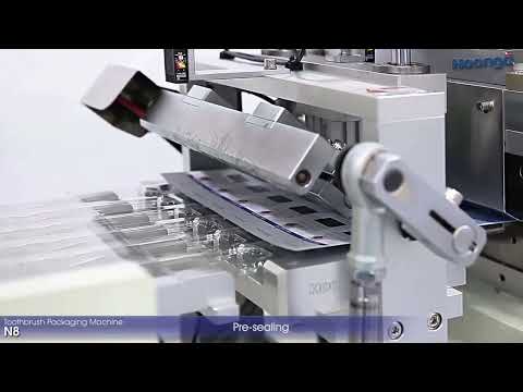 Видео: Блистерная машина для упаковки зубных щеток CB8 (=N8 Plus)