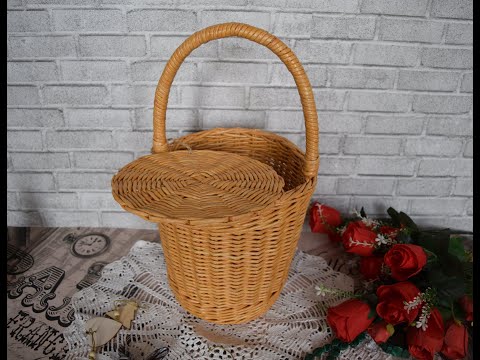 Видео: Моя новая универсальная форма для плетения круглых корзинок