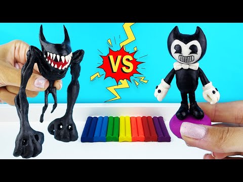 Видео: ЗВЕРСКИЙ БЕНДИ МОНСТР из игры Bendy and the Ink Machine. ЛЕПИМ ИЗ ПЛАСТИЛИНА Beast Bendy | Лепка ОК