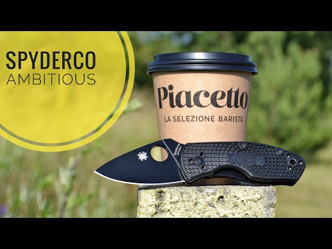 Видео: Spyderco Ambitious Lightweight Black обзор ножа