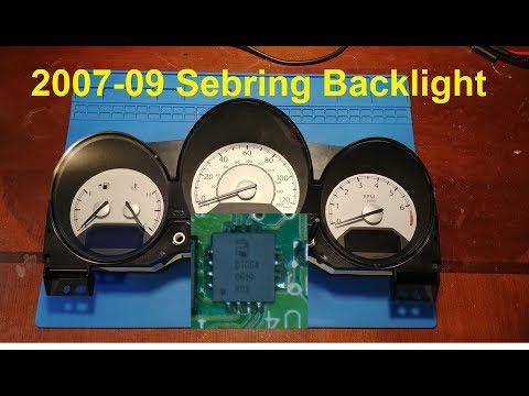 Видео: Ремонт подсветки EL кластера Sebring