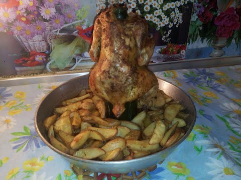 Видео: Печено пиле на бирена бутилка