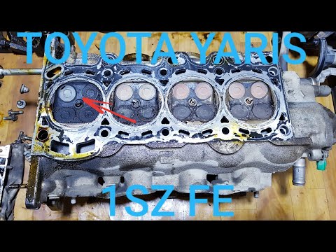 Видео: TOYOTA Yaris/Vitz/Platz 1SZ FE Прогар клапана