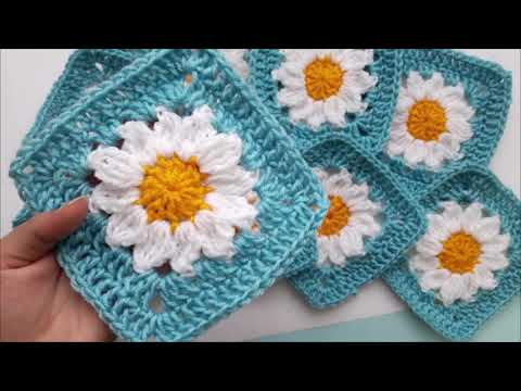 Видео: Учебник Daisy Flower Granny Square