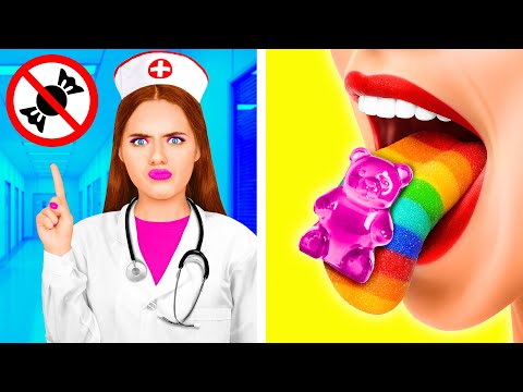 Видео: Как Пронести Еду в Больницу | Забавные Лайфхаки с Едой от Fun Challenge