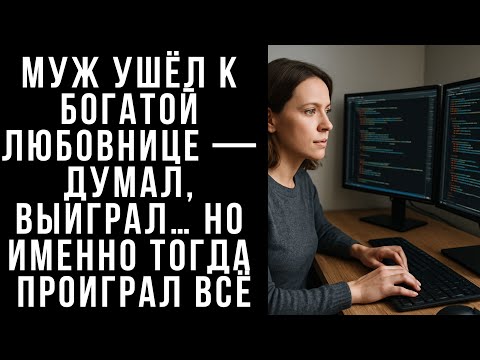 Видео: МУЖ ушёл к любовнице, когда я улыбалась от счастья… Но вскоре радость сменилась решимостью,о которой