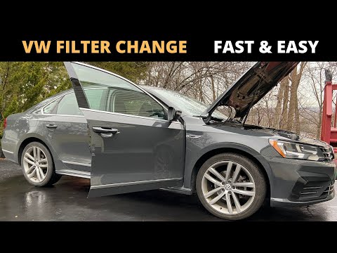 Видео: Замените салонный и воздушный фильтр Volkswagen Passat 2012–2019 годов за 10 минут!