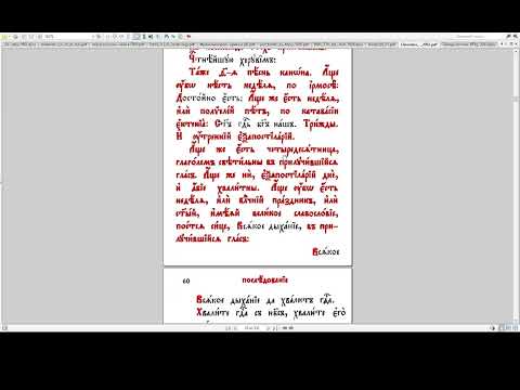 Видео: Великий пост. Служба 1.