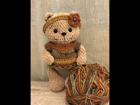 Видео: Вязаная кошечка 2 часть, по мк от  Юлии Дейнега