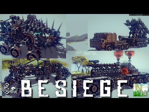 Видео: Besiege v0.11 Машины Разрушения и Гениальности.