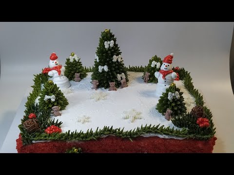Видео: Новогодний тортик!