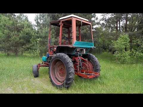 Видео: Т-25 с металлолома, гидравлика, навеска.