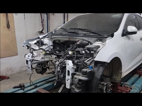 Видео: Вытяжка лонжеронов на KIA RIO