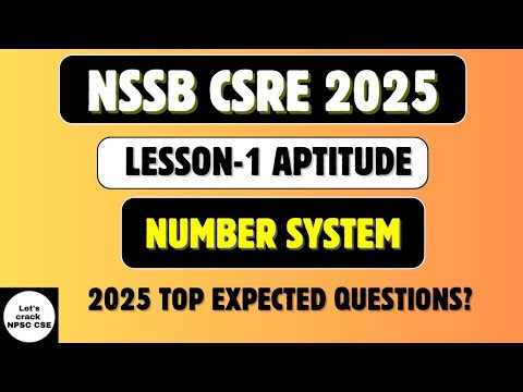 Видео: NSSB CSRE 2025 | Система исчисления | Урок 1