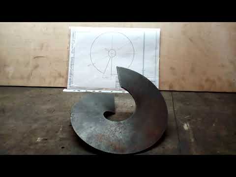 Видео: Болотоходные винты.  Делаю винтовую поверхность из железа. Часть 5.