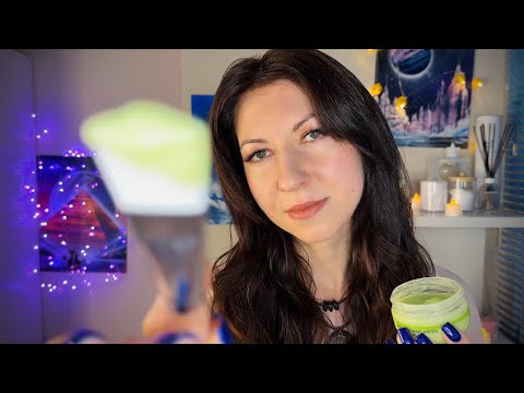 Видео: АСМР Расслабляющий массаж и чистка лица 👩‍🔬ASMR relax