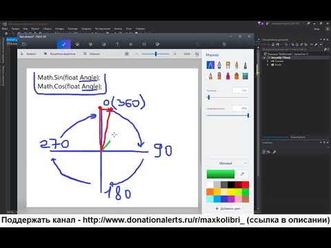 Видео: Синус и косинус в юнити. Урок 1
