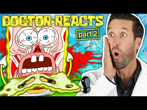 Видео: ВРАЧ смотрит на самые болезненные травмы Губка Боб (ЧАСТЬ 2)