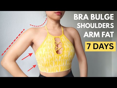 Видео: Избавьтесь от выпуклостей на бюстгальтере, жира на руках и плечах за 7 дней, сделайте шею тоньше,...