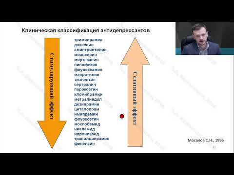 Видео: Психиатр Мартынихин И. А. :   Психотропные средства в общей врачебной практике  антидепрессанты