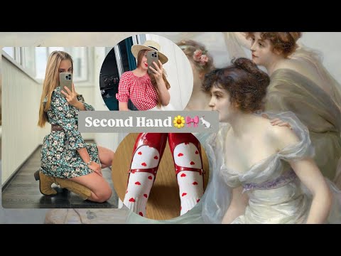 Видео: Мои покупки из Second Hand и Avito 🧺🐇| Много красивых платьев, сумка ручной работы, coquette core 🎀