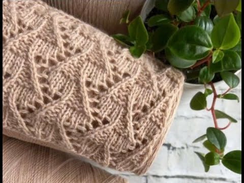 Видео: Современные узоры спицами. Схемы.