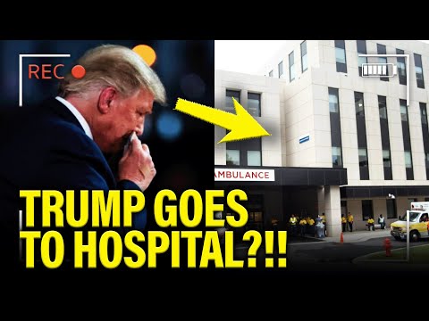 Видео: Здоровье Трампа быстро ухудшается, когда он посещает больницу