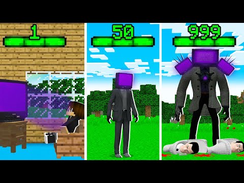 Видео: Я СТАНОВЛЮСЬ ТИТАНОМ ТВ МЕНОМ С КАЖДЫМ УРОВНЕМ В МАЙНКРАФТ! ЕНОТИК TITAN TV MAN MINECRAFT