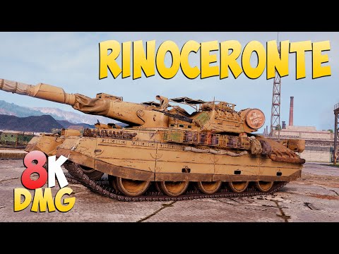Видео: Rinoceronte - 6 Kills 8K DMG - Напряженный! - Мир Танков