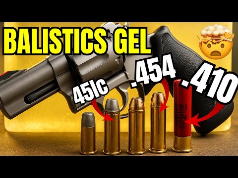 Видео: 45colt против 454 casull против .410 — Баллистический гель: вы не поверите в разницу...