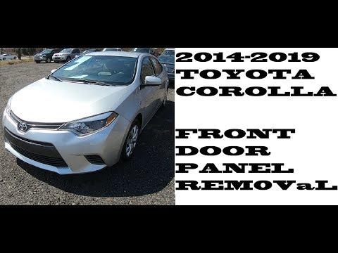 Видео: Как снять переднюю дверную панель в Toyota Corolla 2014-2019
