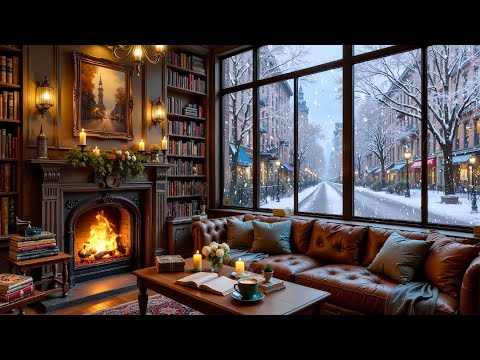 Видео: Спокойная зимняя ночь ❄️ Нежная джазовая фортепианная музыка и уютная атмосфера кофейни