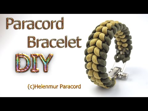 Видео: Paracord Bracelet “Tortollan” DIY/Как сплести браслет из паракорда