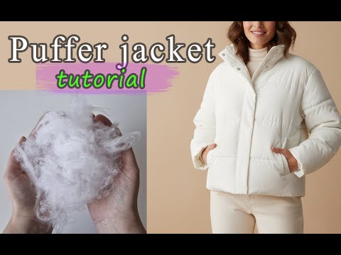 Видео: Как наполнить куртку пухом. Технология пошива пуховика