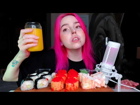 Видео: Роллы мукбанг/rolls mukbang