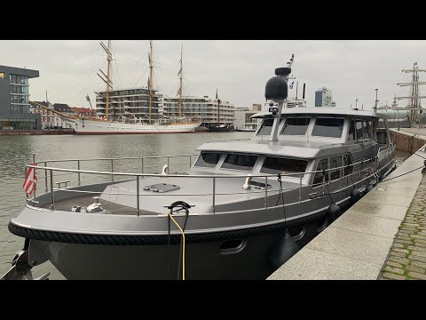Видео: Linssen 590. Стальной, большой, дорогой. Яхта продается.