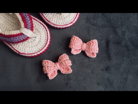 Видео: Бантик крючком мк для начинающих
