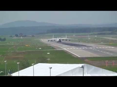 Видео: Ан 225 "Мрiя" взлетает в Цюрихе / An 225 "Mriya" take-off in Zurich