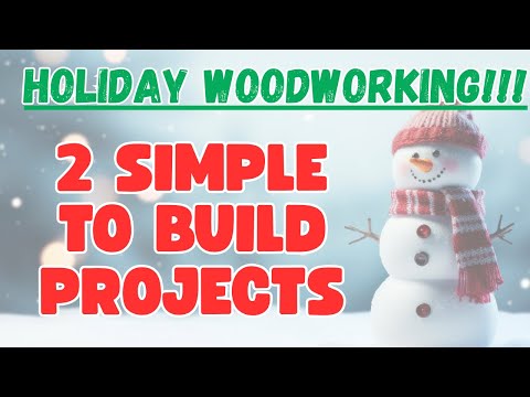 Видео: Праздничные идеи по обработке дерева, которые продаются: деревянные снеговики и строительство дер...