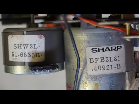 Видео: Тех. уголок Винтика и Шпунтика. О моторах BFB2L81 и SHW2L магнитолы Sharp GF-800