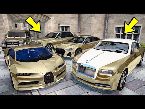 Видео: УГНАЛ КУЧУ ЗОЛОТЫХ ЧИТ ТАЧЕК ЗА 180 СЕКУНД! БИТВА ВОРОВ ГТА 5! ОБЗОР МОДА В GTA 5!