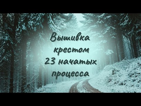 Видео: Вышивка крестом. Всем мои 23 начатых процесса на 2023г.