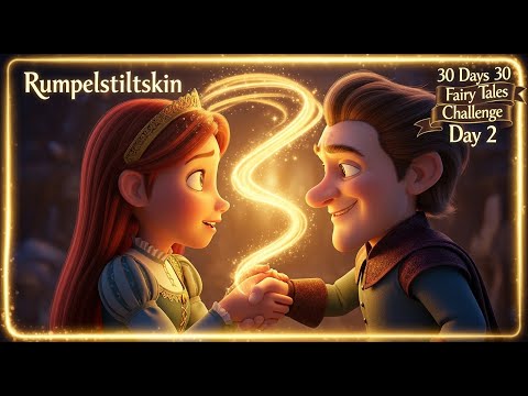 Видео: Румпельштильцхен | Классическая сказка | Сказка на ночь (День 2 из 30) Английские истории для детей